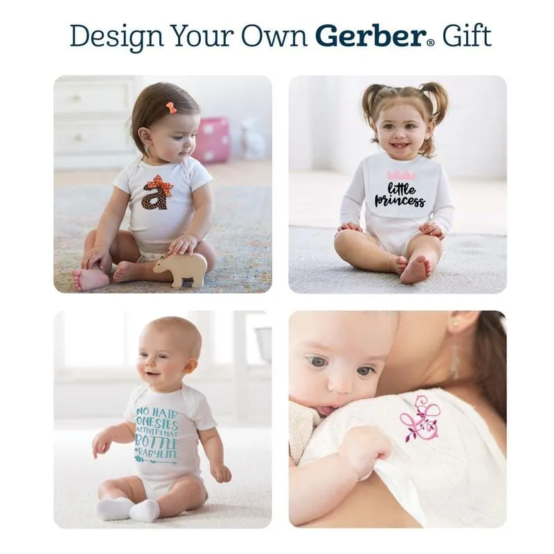 3-Pack Baby Neutral White Slip-On Shirt Gerber Childrenswea