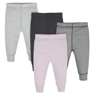 4-Pack Baby Girls Pink Stripe Pants Gerber Childrenswea