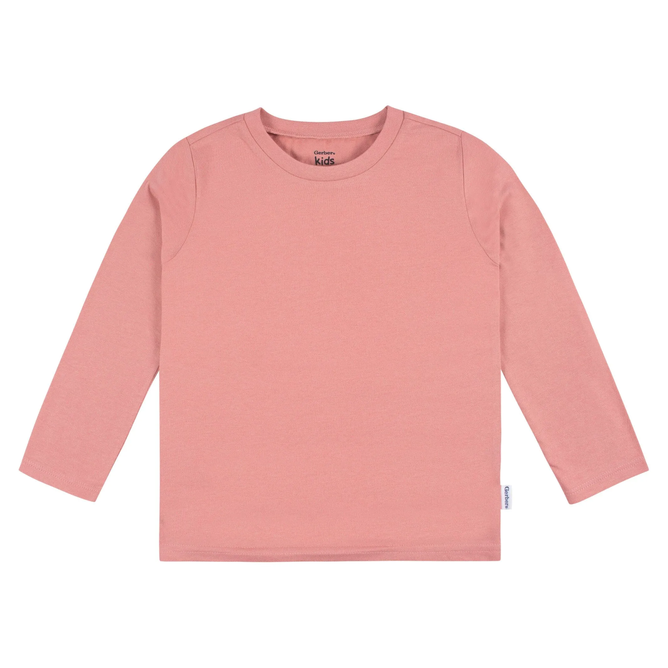 5-Pack Baby & Toddler Mauve Pink Premium Long Sleeve Tees Gerber Childrenswea