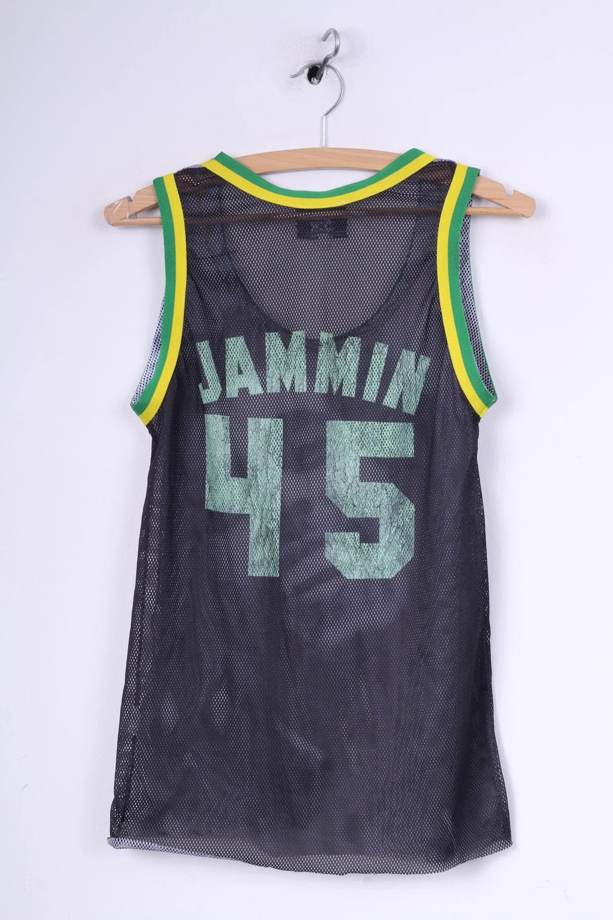 Atmosphere Zion Rootswear Bob Marley Womens 8 S Tank Top Graphic Vest Mesh Black Jammin #45