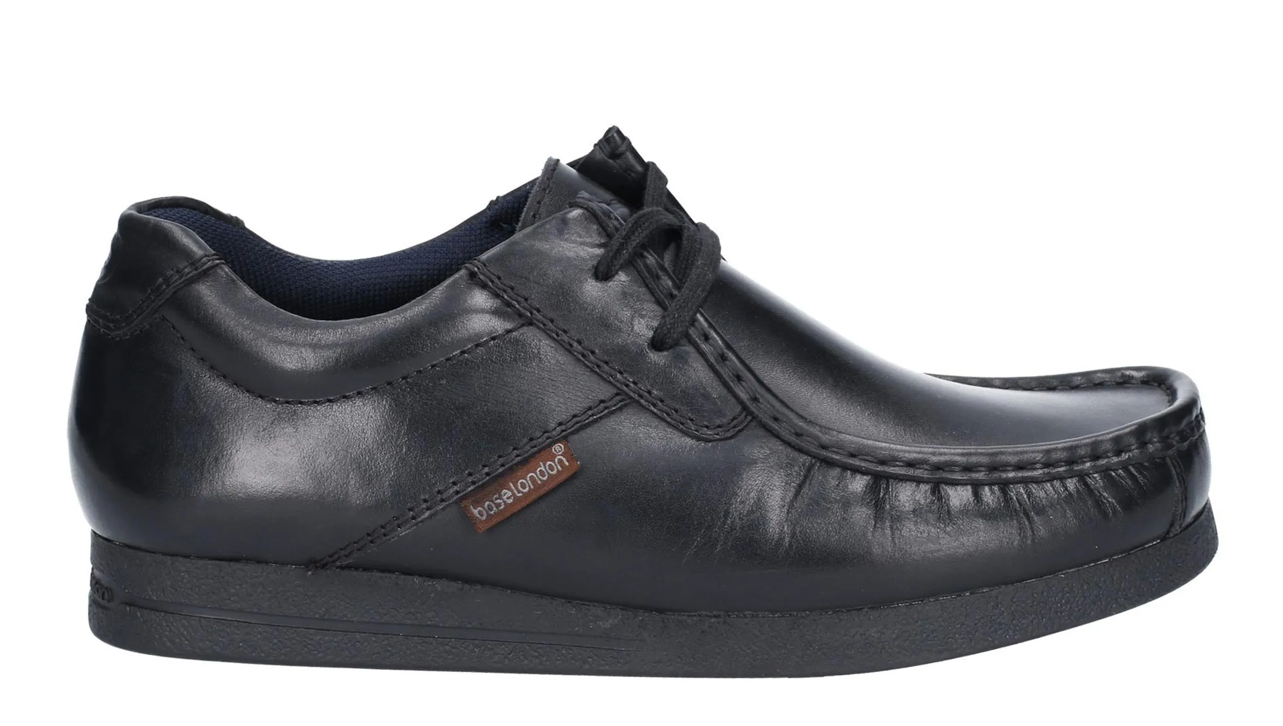 Base London Event Waxy Mens Lace Up Casual Shoe