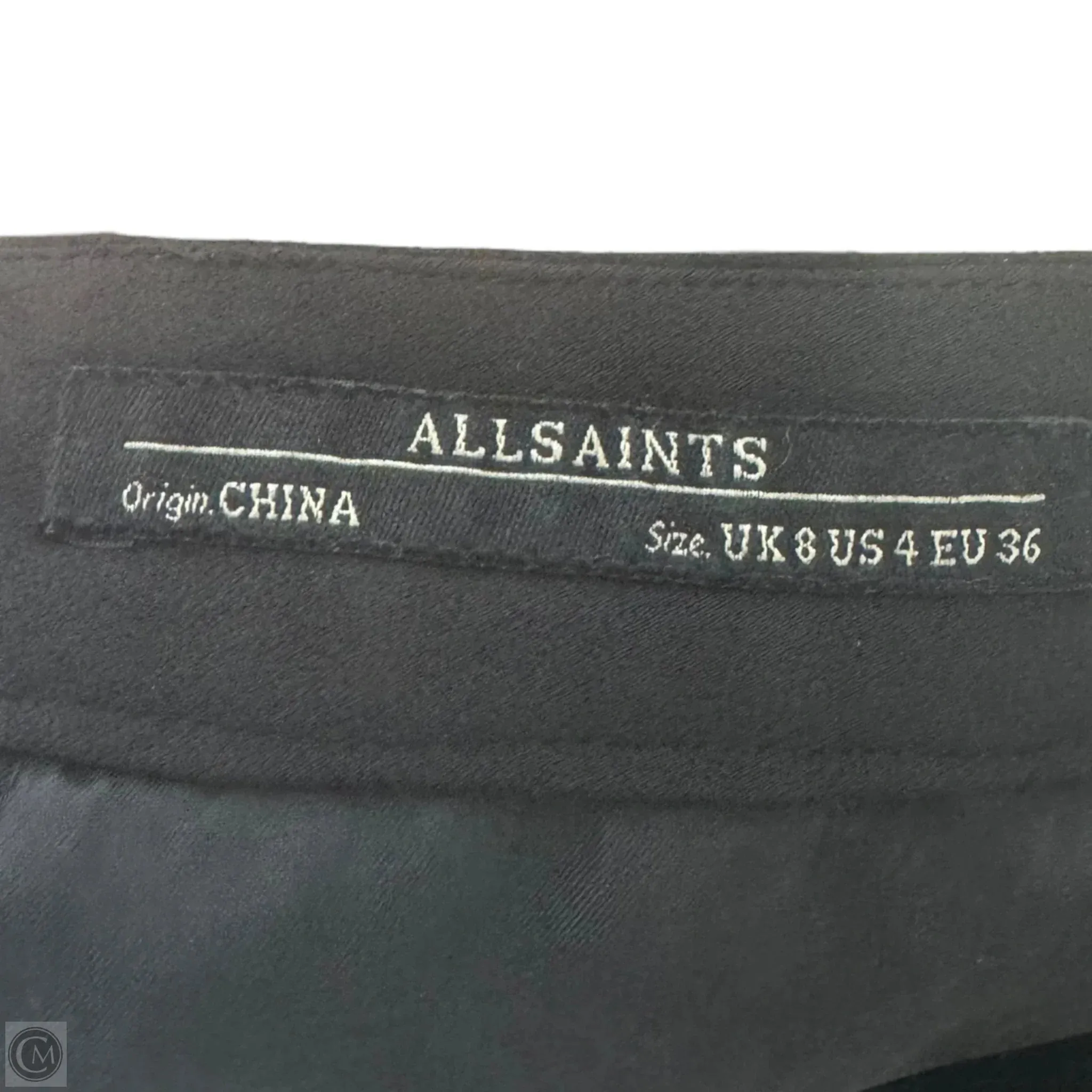 Bermuda Trouser Shorts Designer By All Saints In Black, Size: 4