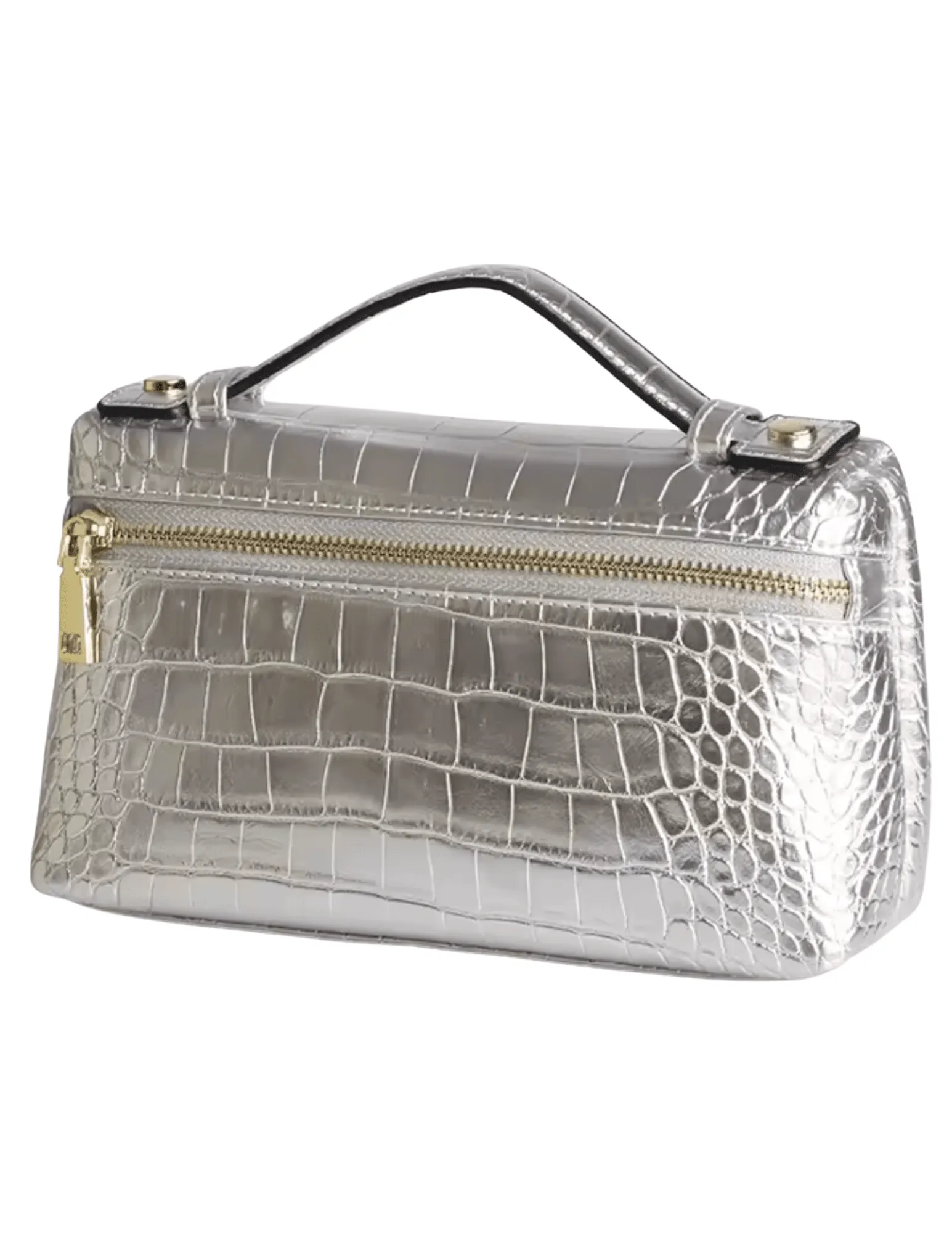 Bryony Pressed Leather Faux Croc Handbag