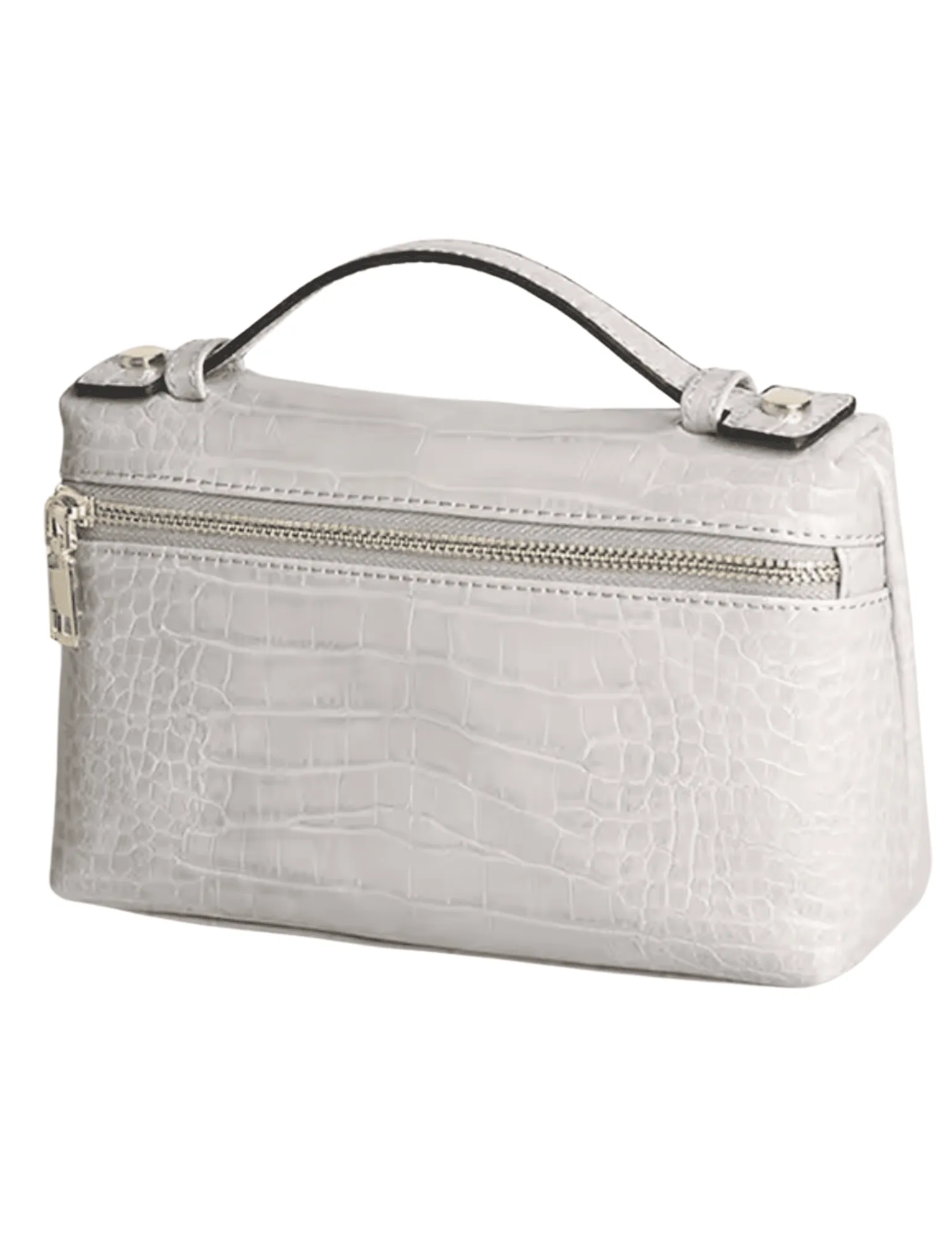 Bryony Pressed Leather Faux Croc Handbag