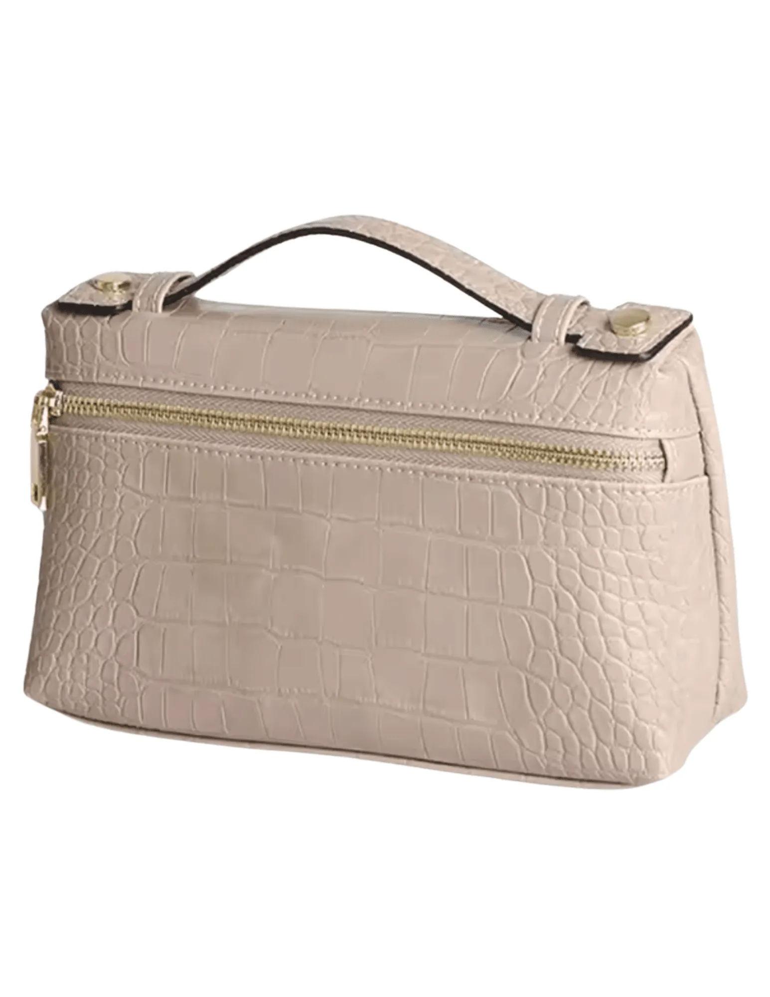 Bryony Pressed Leather Faux Croc Handbag