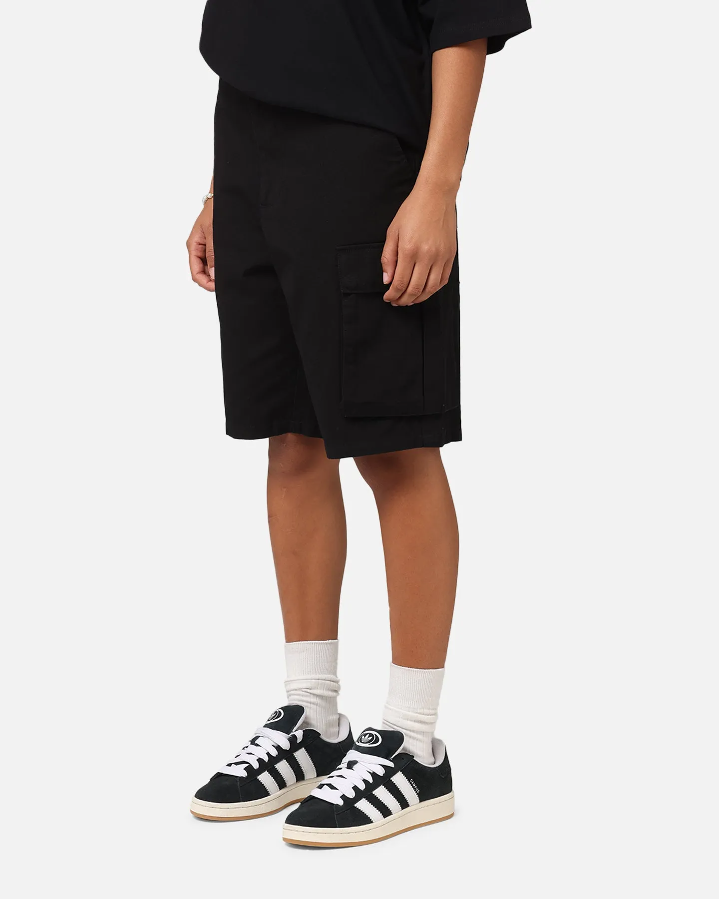 Carre Tactical Baggy Cargo Shorts Black