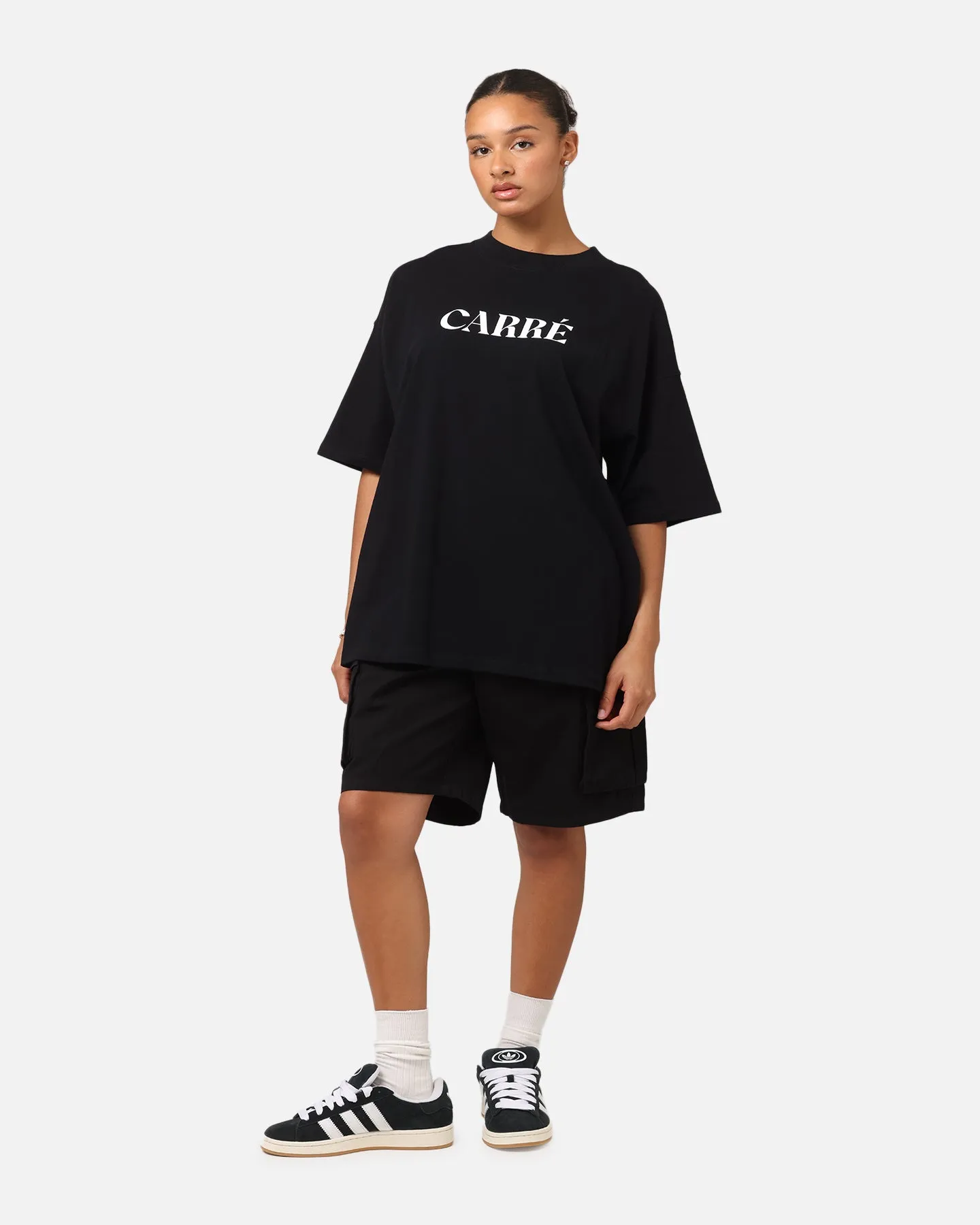 Carre Tactical Baggy Cargo Shorts Black