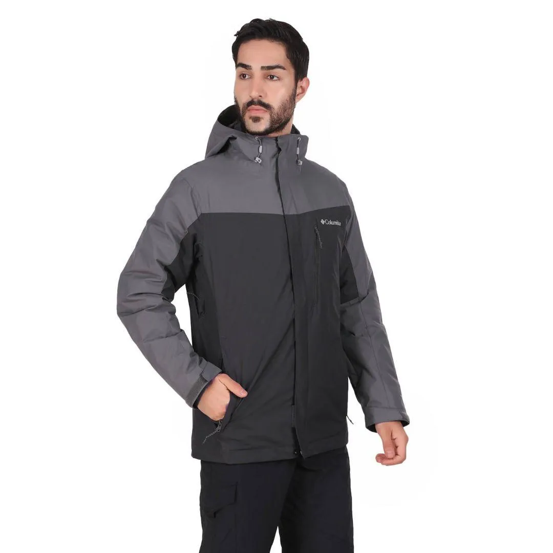 Columbia Men Black Omni-Heat Reflective Whirlibird IV Inetrchangeable Jacket