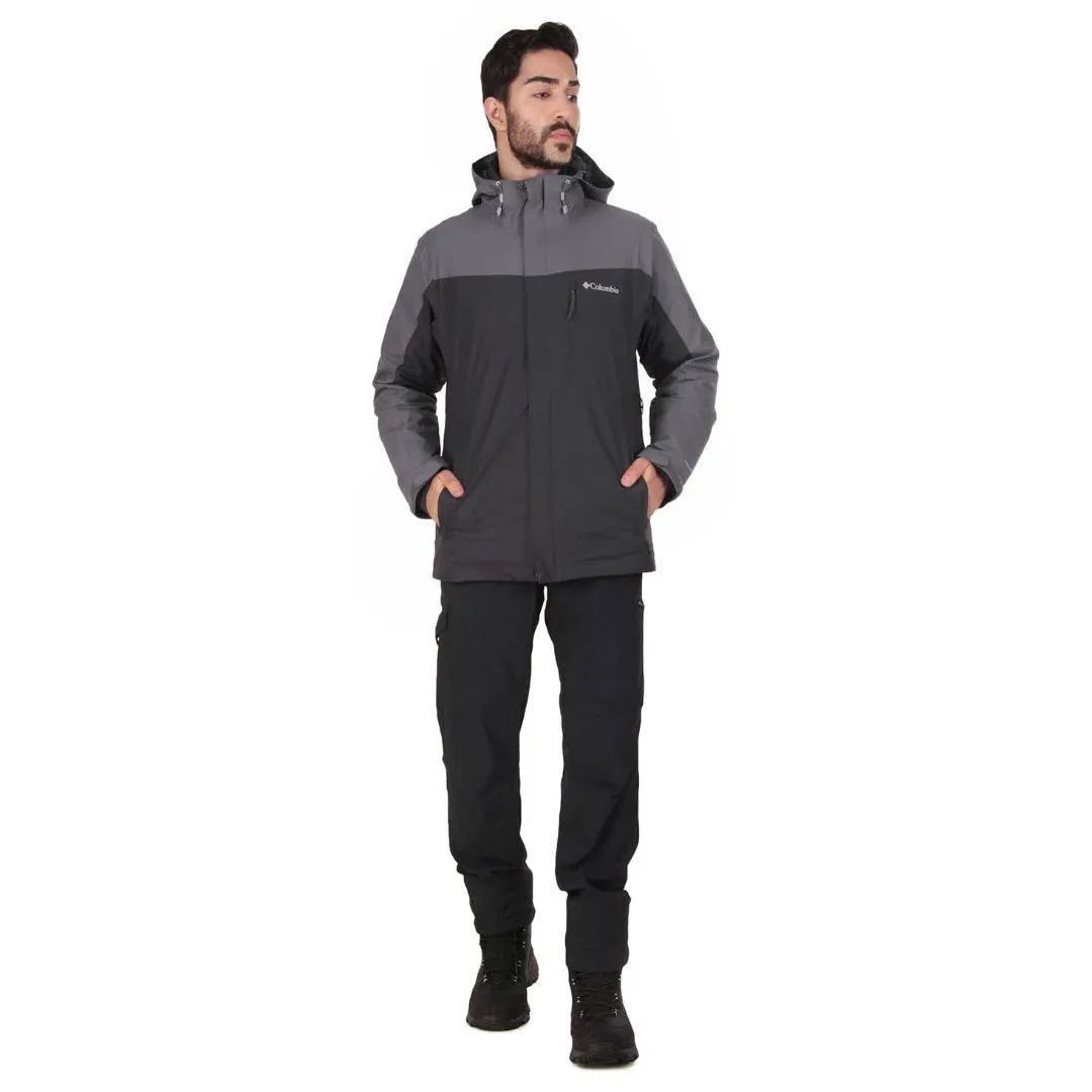Columbia Men Black Omni-Heat Reflective Whirlibird IV Inetrchangeable Jacket