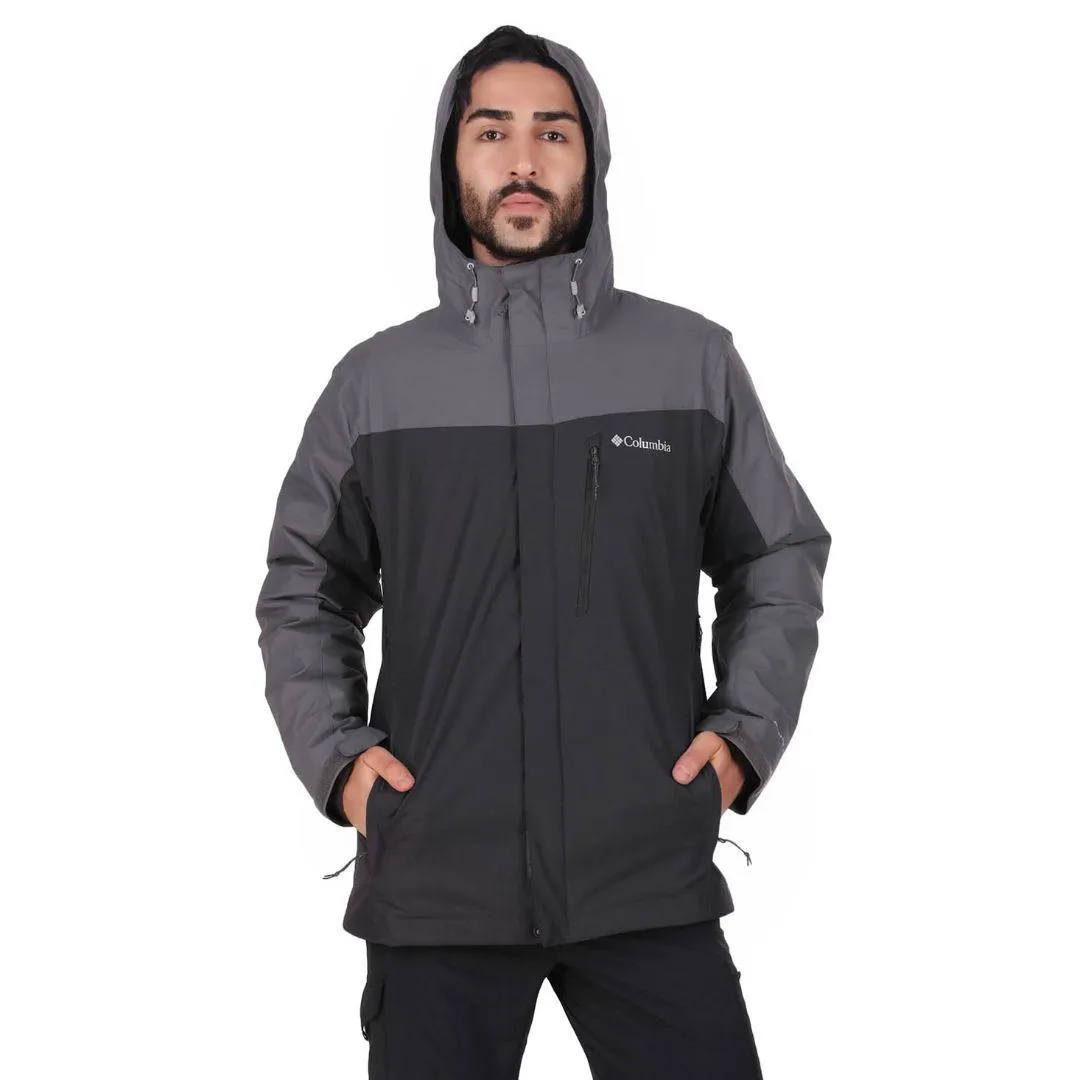 Columbia Men Black Omni-Heat Reflective Whirlibird IV Inetrchangeable Jacket