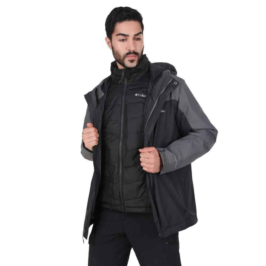Columbia Men Black Omni-Heat Reflective Whirlibird IV Inetrchangeable Jacket