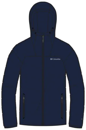 Columbia Men Blue Omni-Heat Infinity Centennial Creek II Hooded Down Jacket