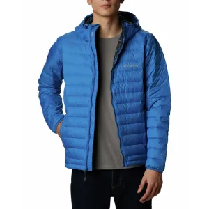 Columbia Men Blue Omni-Heat Reflective Sister Brook Hooded Down Jacket