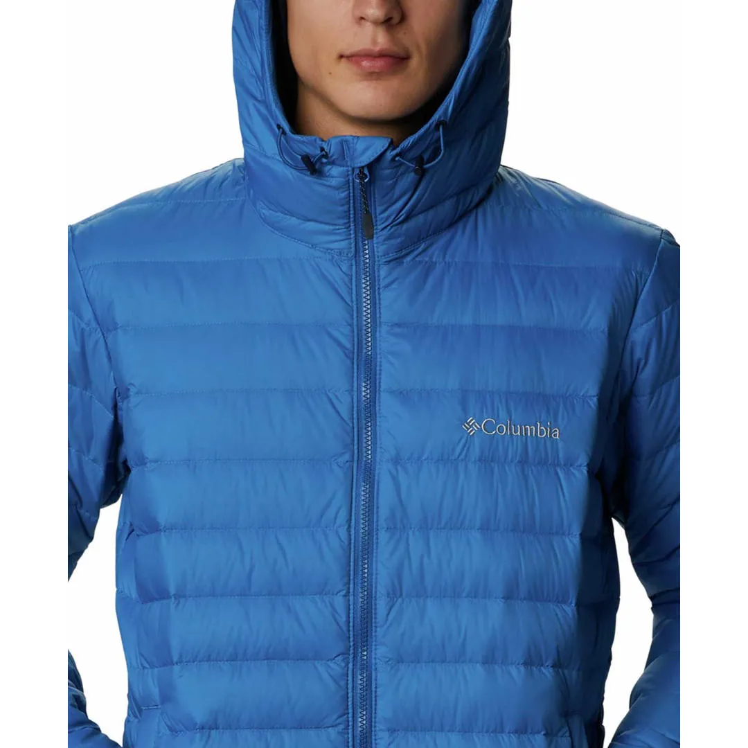 Columbia Men Blue Omni-Heat Reflective Sister Brook Hooded Down Jacket