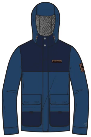 Columbia Men Blue Omni-Tech South Canyon Shell Waterproof Rain Jacket