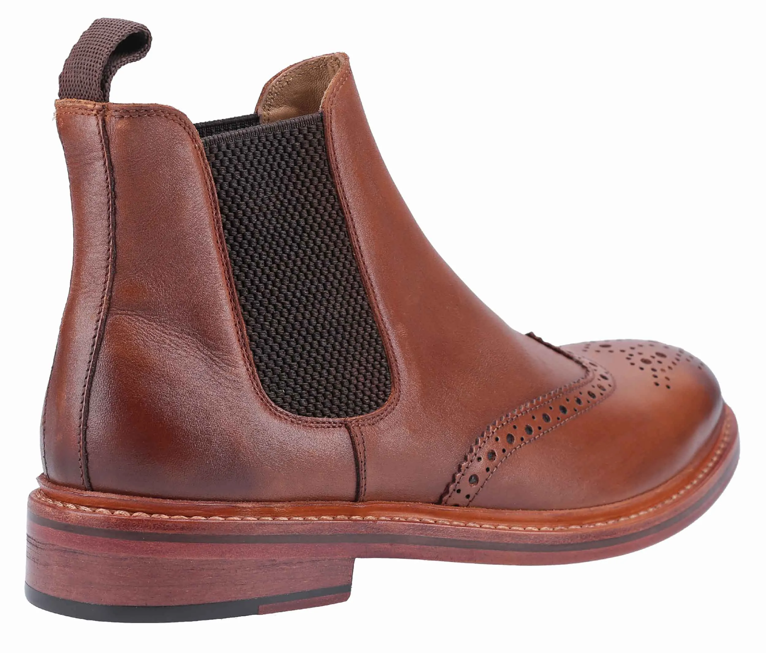 Cotswold Siddington Mens Brogue Chelsea Ankle Boot