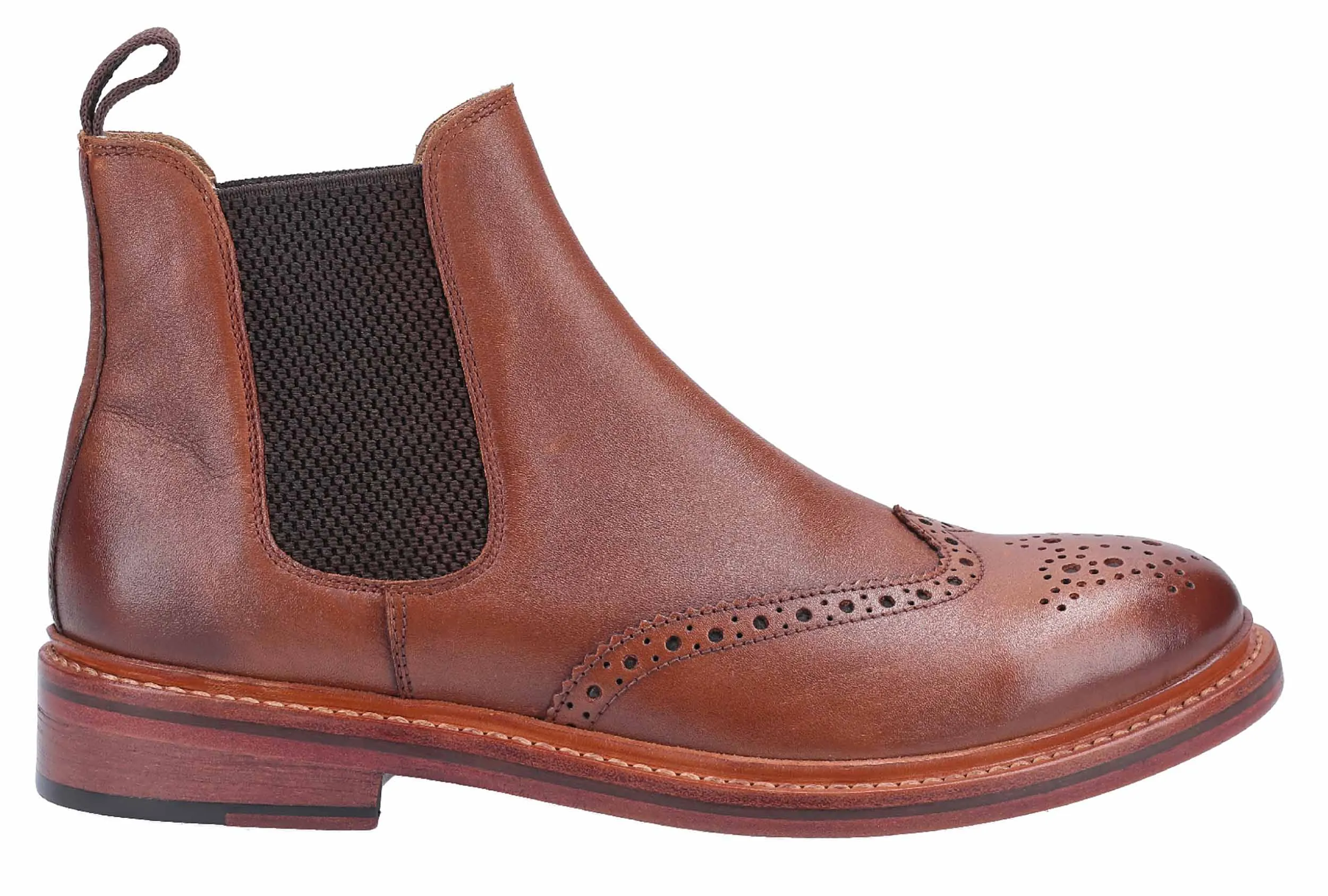 Cotswold Siddington Mens Brogue Chelsea Ankle Boot