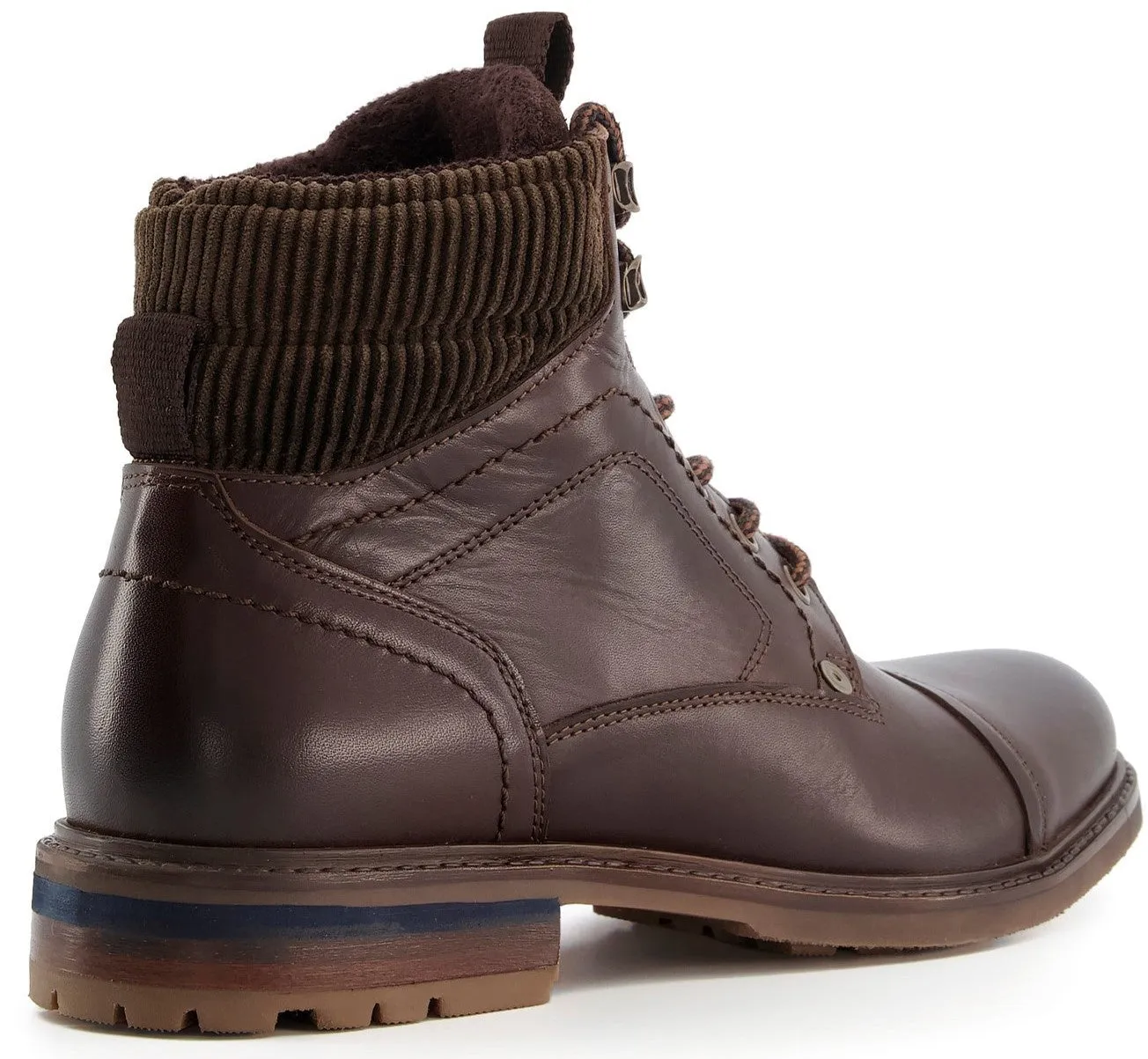 Dune Candor Mens Toe Cap Leather Worker Boot