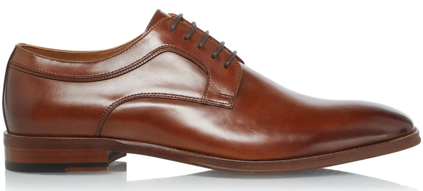 Dune Sparrows Mens Leather Lace Up Derby Shoe