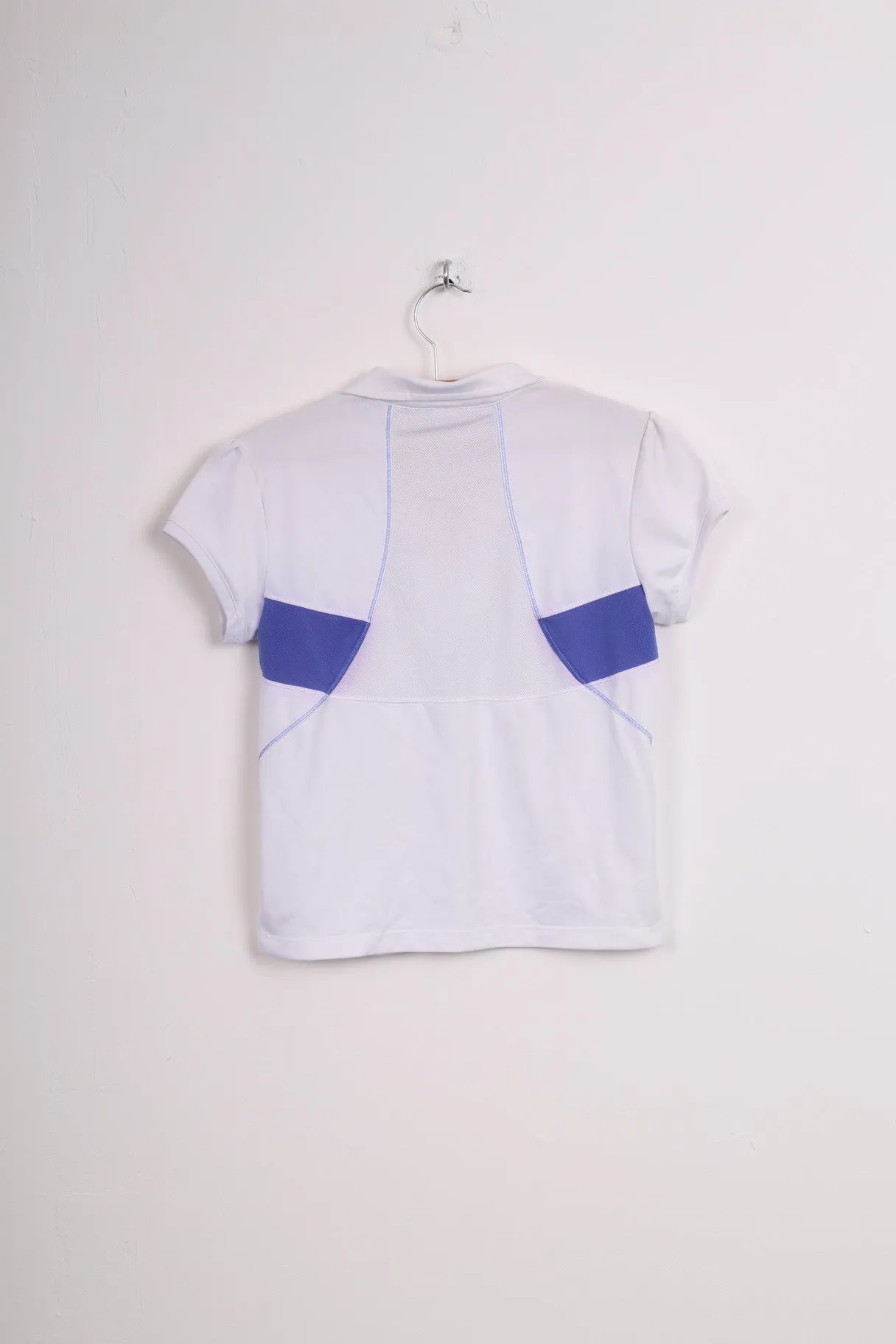 Ellesse Italia Grils L 12-14Yrs Polo Shirt White Sport Short Sleeve