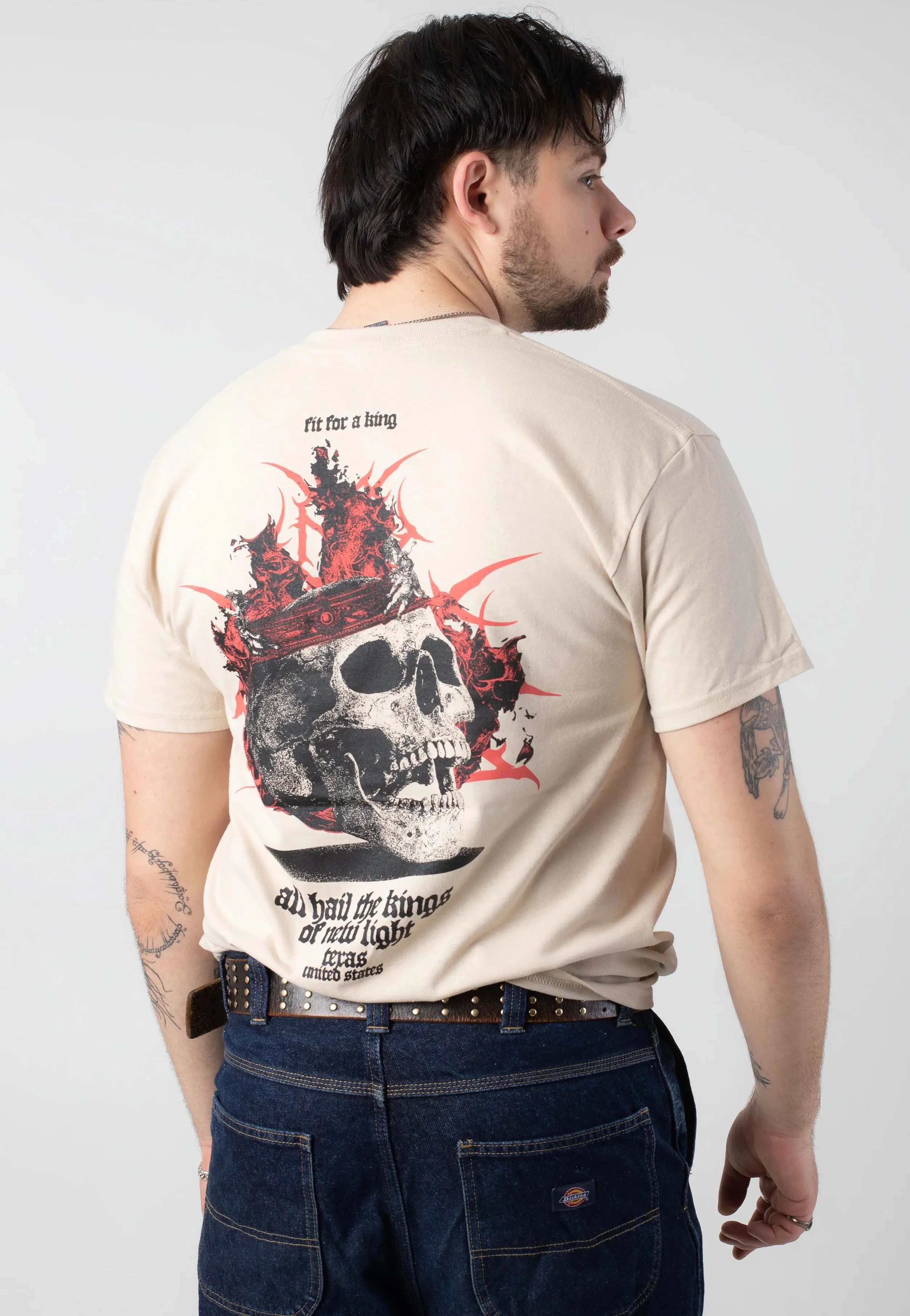 Fit For A King - Skull Of White - T-Shirts