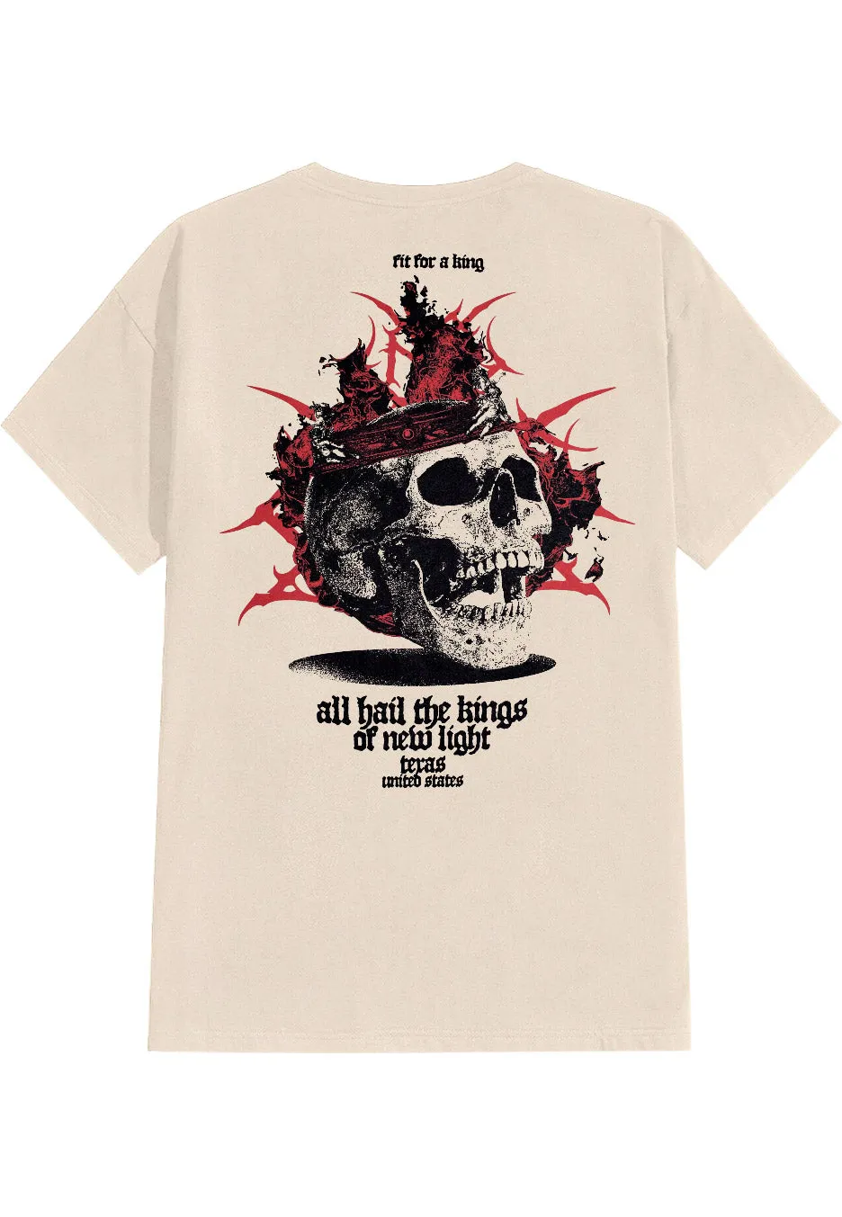 Fit For A King - Skull Of White - T-Shirts