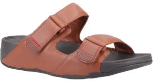FitFlop Gogh Moc Mens Leather Touch-Fastening Sandal
