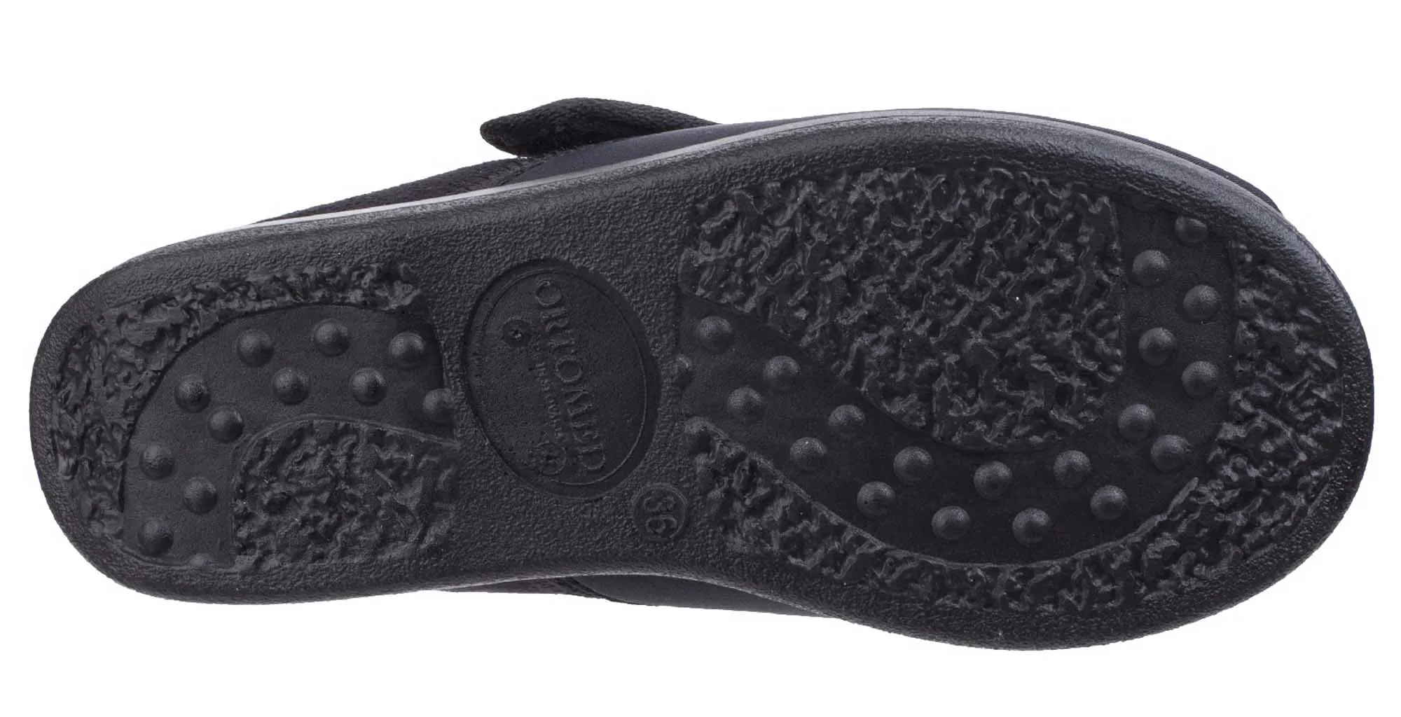 GBS Frenchay Mens Wide Fit Touch Fastening Slipper