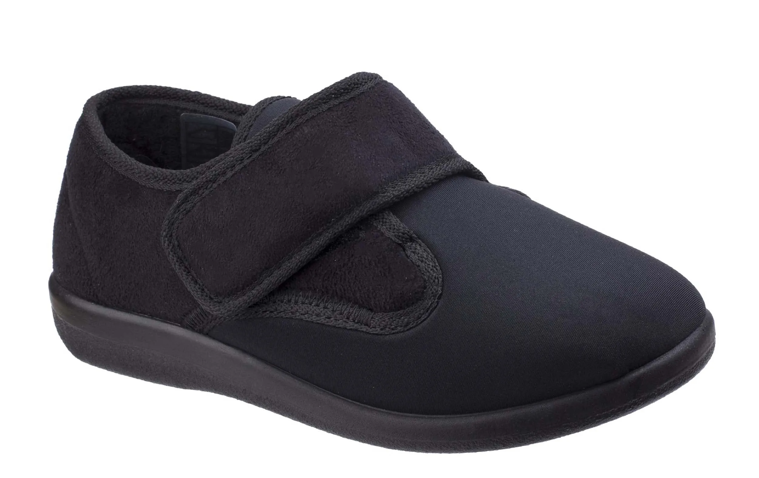 GBS Frenchay Mens Wide Fit Touch Fastening Slipper