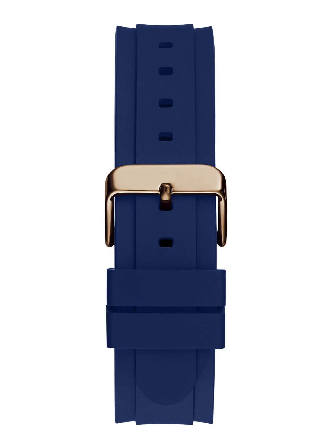 Gold Parker Navy Blue Silicone Watch Guess