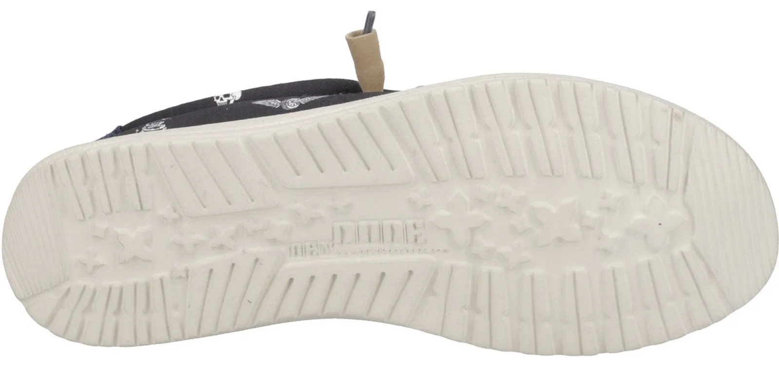 Hey Dude 41284 Wally Starsnskulls Mens Casual Shoe