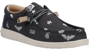 Hey Dude 41284 Wally Starsnskulls Mens Casual Shoe