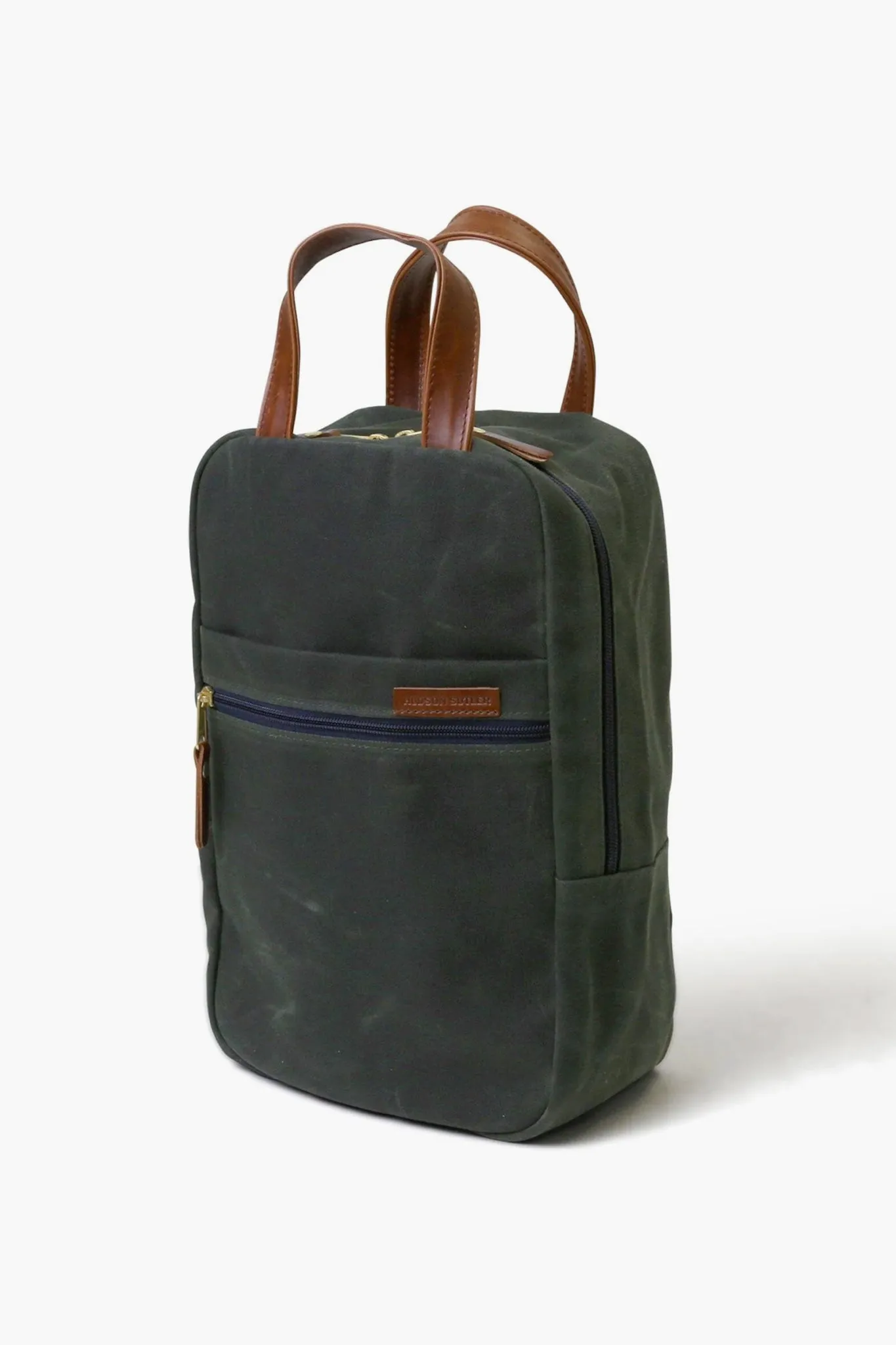Hunter Green Waxed Canvas Heritage Golf Shoe Bag