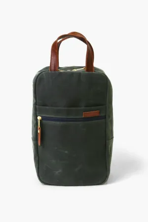 Hunter Green Waxed Canvas Heritage Golf Shoe Bag