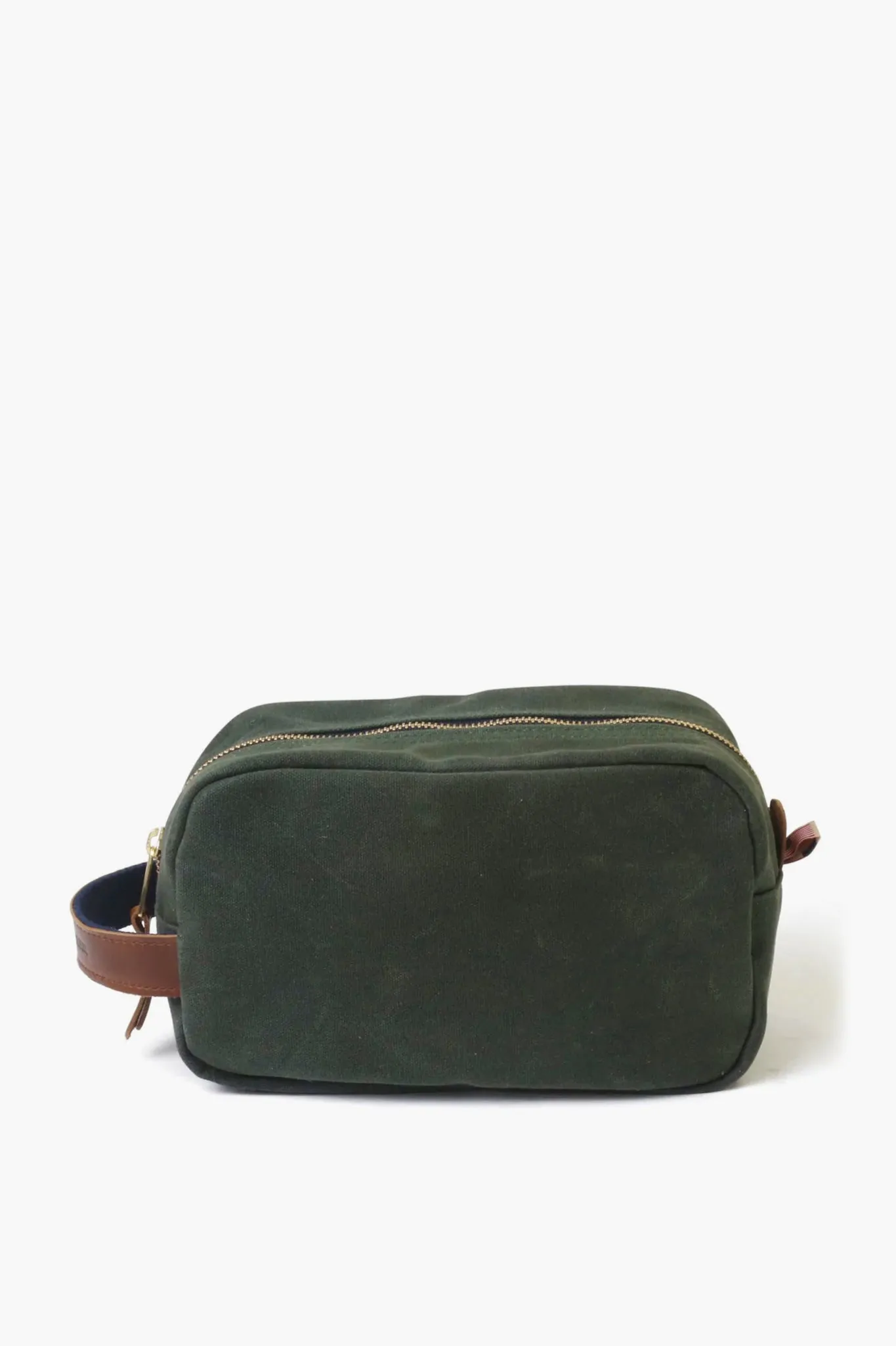 Hunter Green Waxed Canvas Heritage Shave Kit