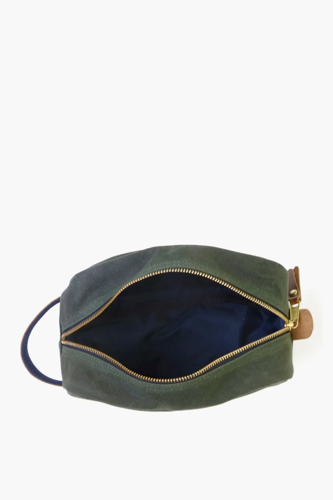 Hunter Green Waxed Canvas Heritage Shave Kit