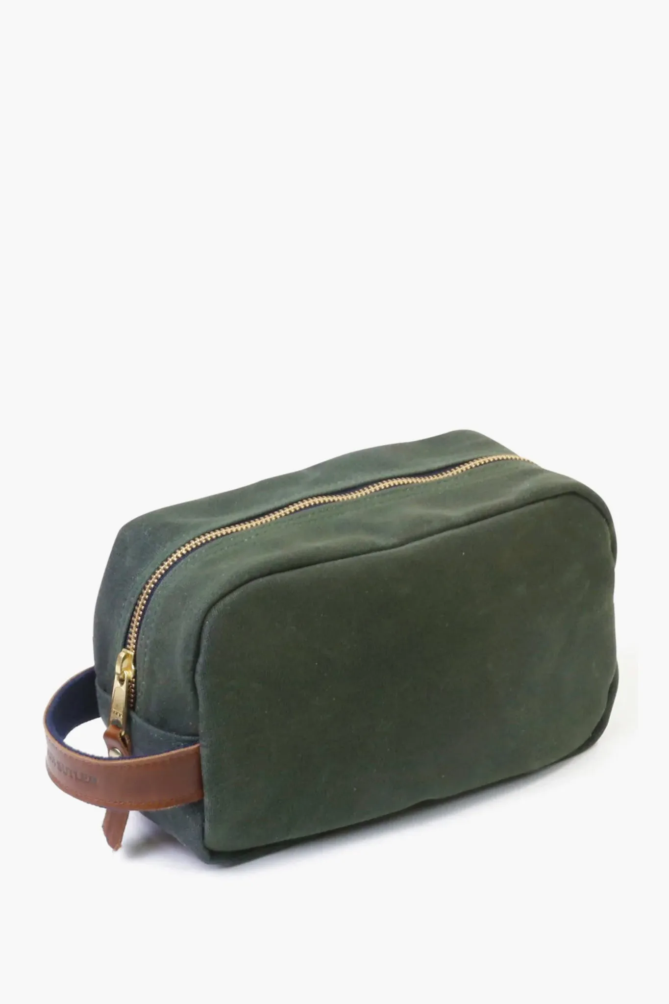 Hunter Green Waxed Canvas Heritage Shave Kit
