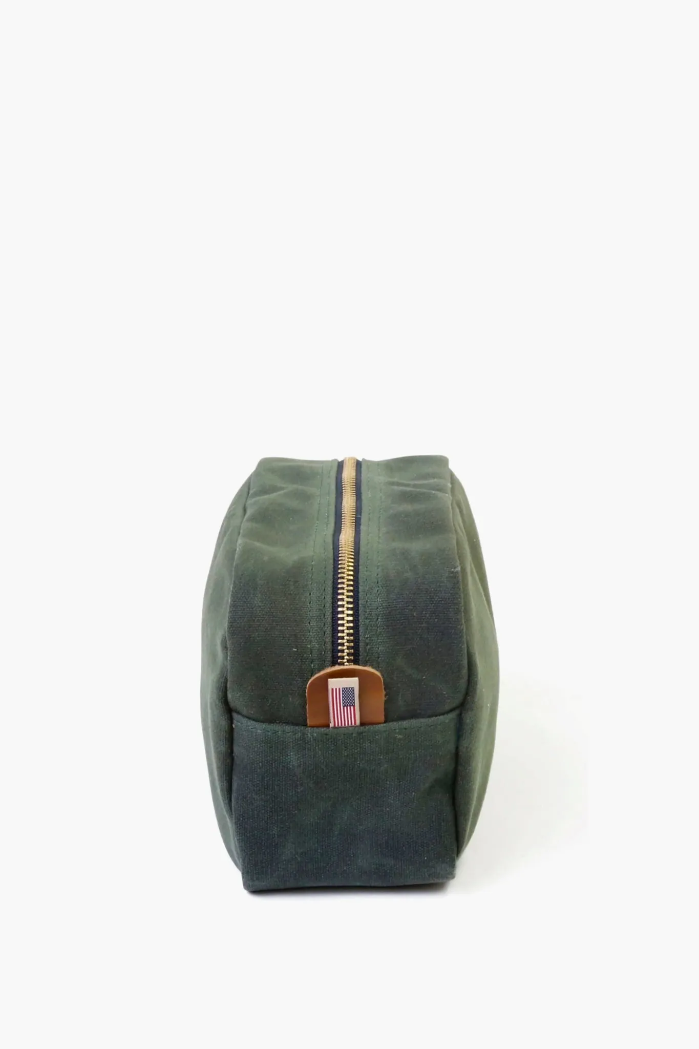 Hunter Green Waxed Canvas Heritage Shave Kit