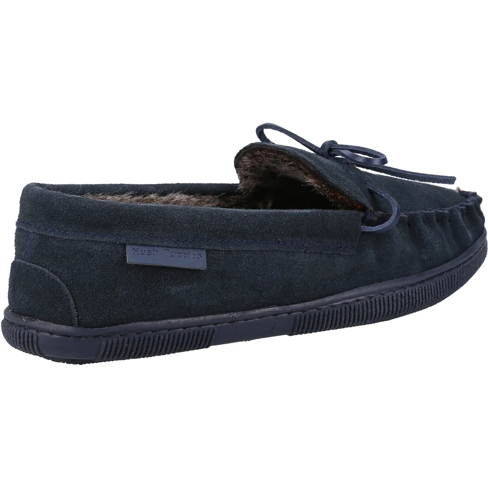 Hush Puppies Ace Mens Warm Lined Suede Moccasin Slipper