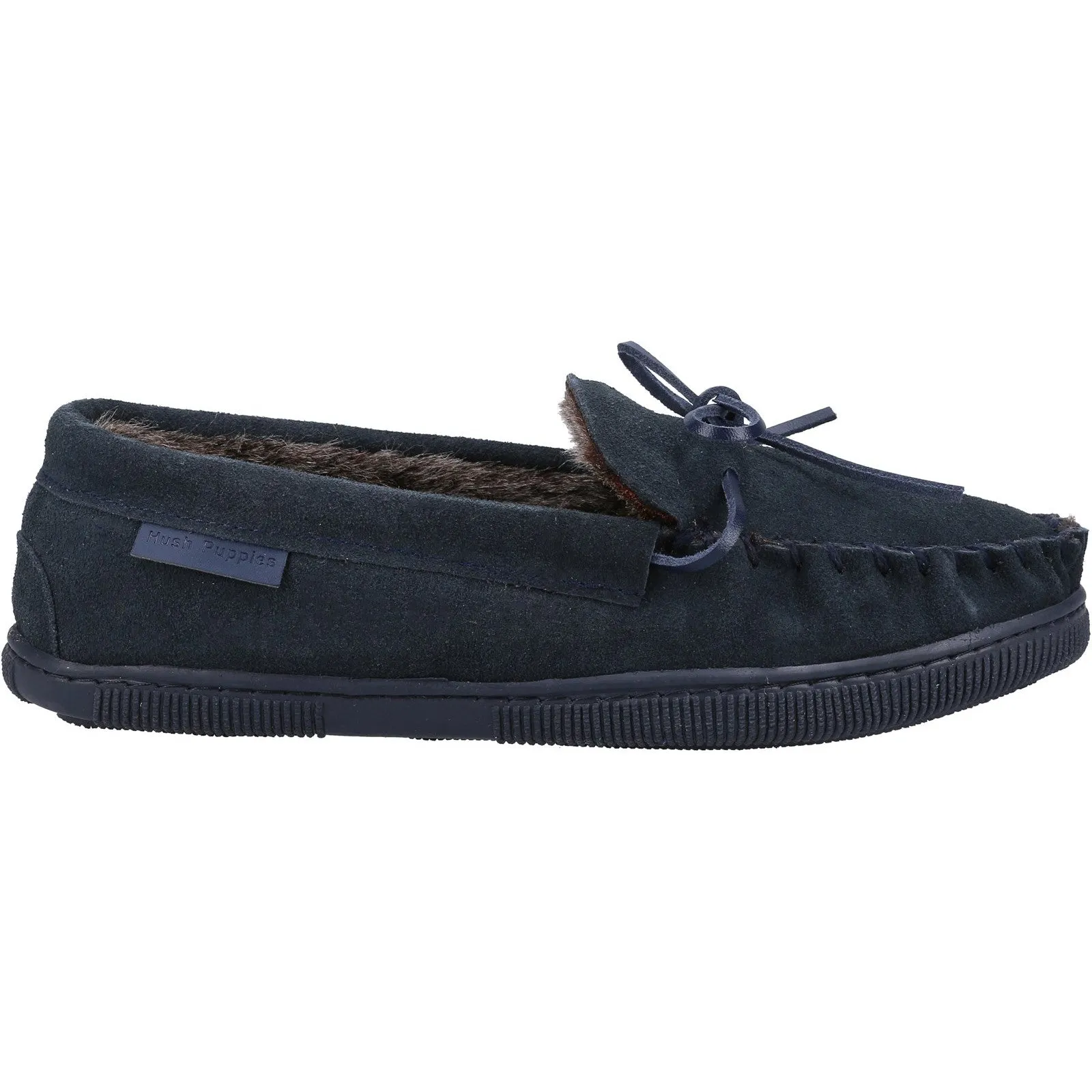 Hush Puppies Ace Mens Warm Lined Suede Moccasin Slipper