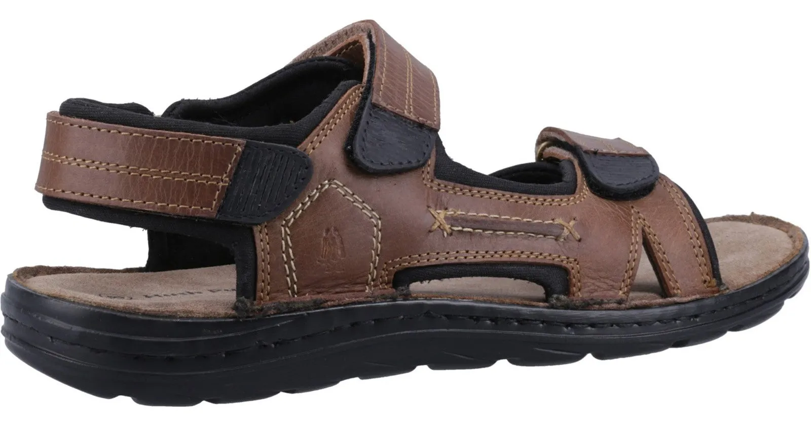 Hush Puppies Alistair Mens Leather Touch-Fastening Sandal