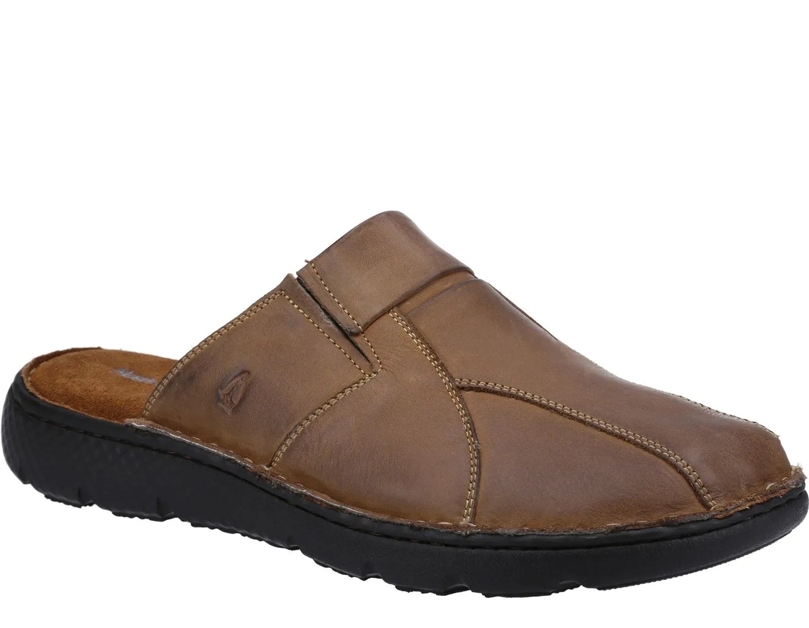 Hush Puppies Carson Mens Slip On Leather Mule Sandal