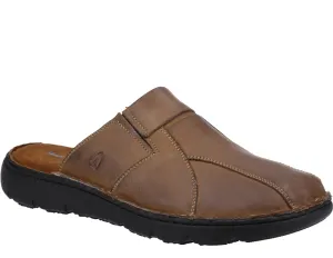Hush Puppies Carson Mens Slip On Leather Mule Sandal