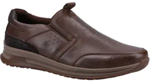 Hush Puppies Cole Mens Leather Slip On Shoe