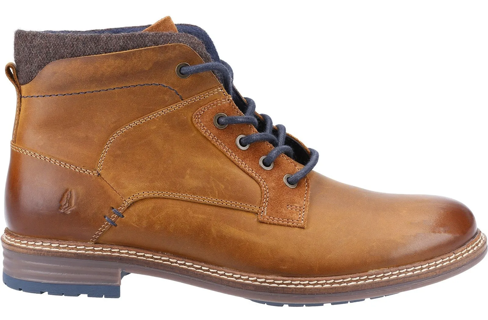 Hush Puppies Joel Mens Leather Lace Up Dealer Boot
