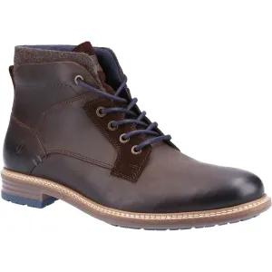 Hush Puppies Joel Mens Leather Lace Up Dealer Boot