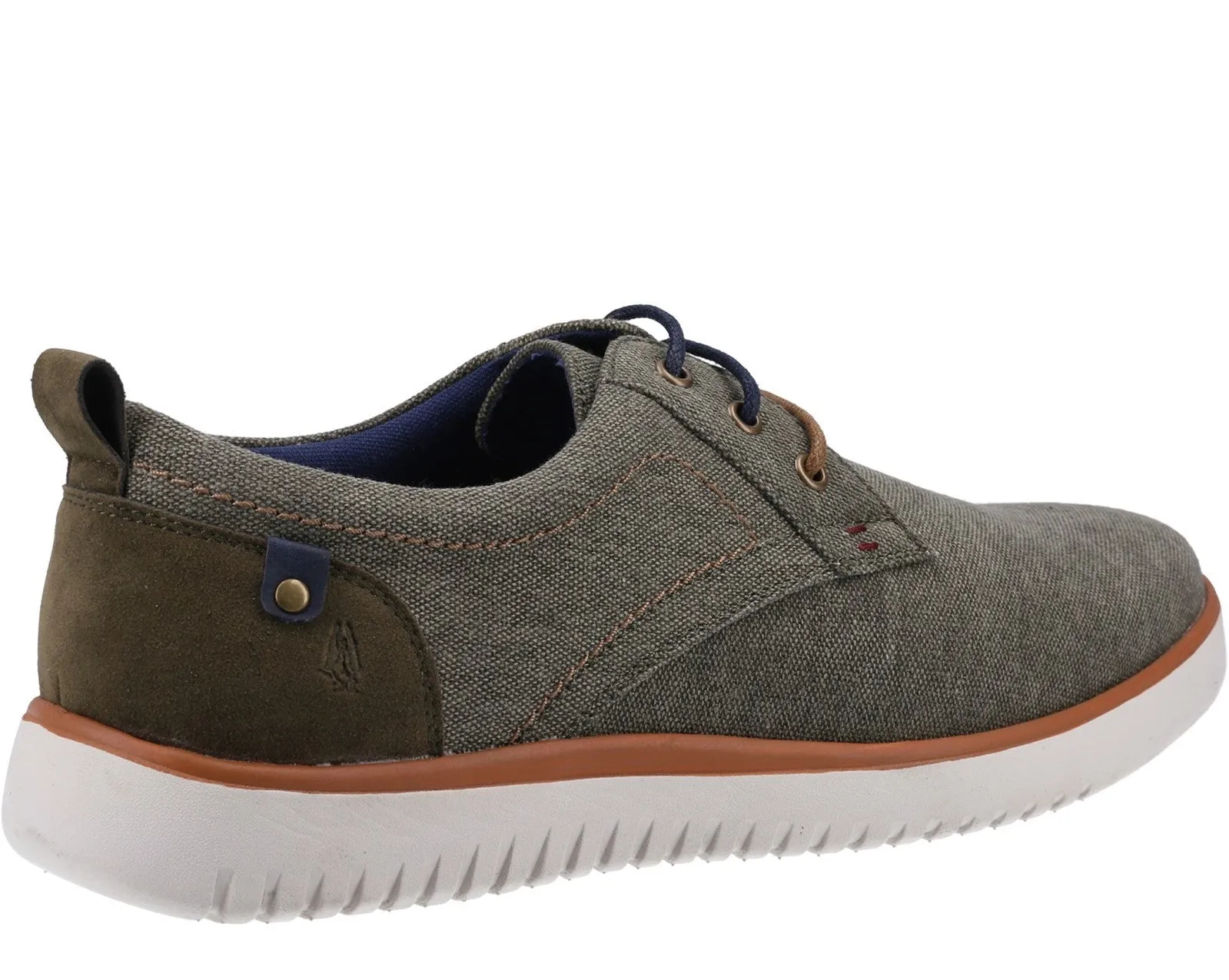 Hush Puppies Sandy Mens Lace Up Canvas Casual Shoe