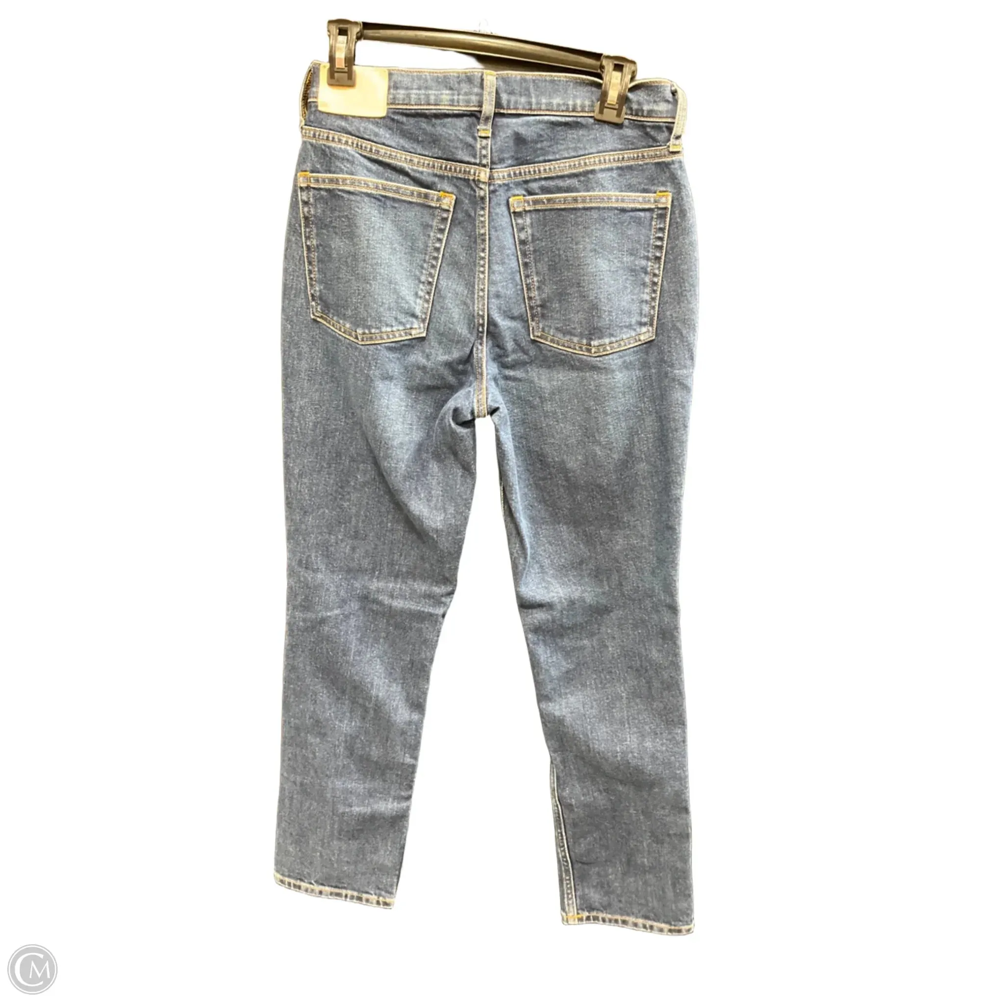 Jeans Straight By Everlane In Blue Denim, Size: 4