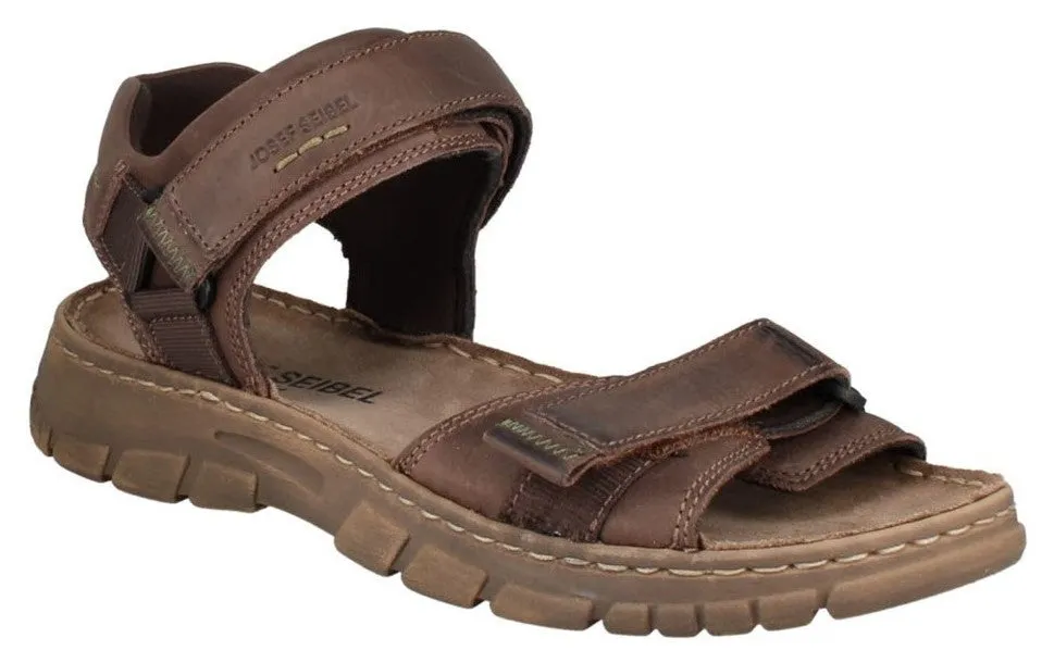 Josef Seibel Brendan 01 Mens Leather Touch Fastening Sandal