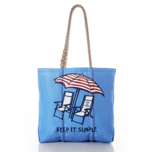 Keep it Simple Chairs Sea Bags Tote Life is Good
